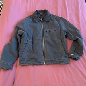 Abercrombie Cropped Zip Workwear Jacket SIZE XS